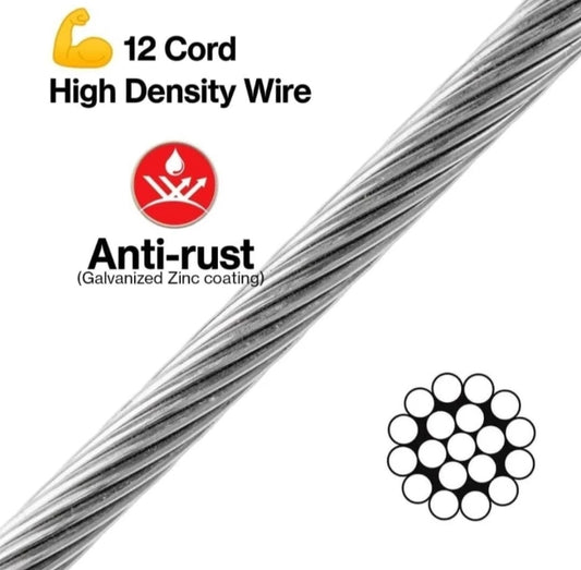 Durge Maa Fencing Clutch wire 1,5mm| Heavy GI Wire| 500 Meter